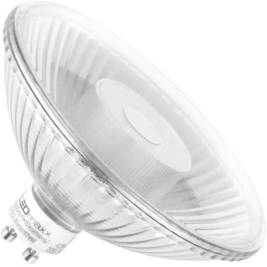 NCC-Licht Ampoule LED, réflecteur en verre QPAR111, 4 W, GU10, 350 lm, blanc chaud 2700 K, angle de rayonnement 24°