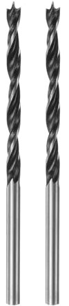 sourcing map 2pcs Brad Point Drill Bits 3.5mm(9/64) Dia Straight Steel Round Shank Drill Metric Brad Point 1.4 Drilling Depth Spiral Twist Drill Bits for Carpenter Woodworking Plastic Rubber