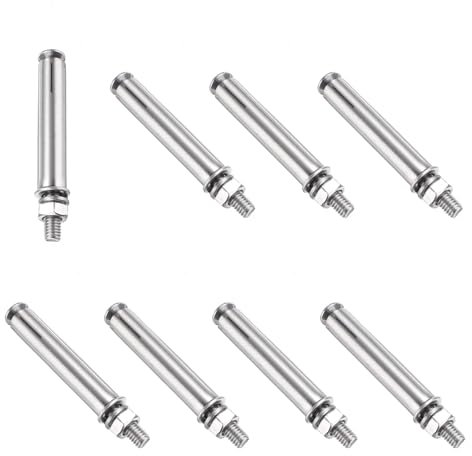 PATIKIL M6 x 70mm Bulloni Espansione, 8pz Bulloni Espansione in Acciaio Inossidabile 304 per Ancoraggio a Manica per Muro Cemento Mattoni Cartongesso Condizionatore d'Aria, Argento