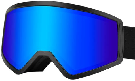 Gafas de esquí antivaho para niños, cómodas de llevar, para niños y niñas, para deportes, ciclismo, esquí y snowboard
