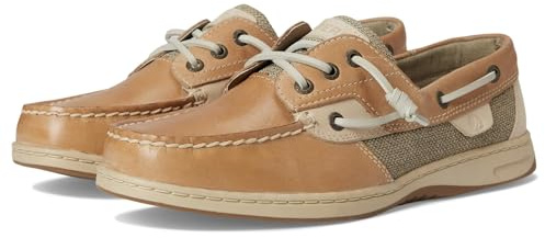 Sperry Women's Rosefish Leather Boat Shoe, Linen, 10