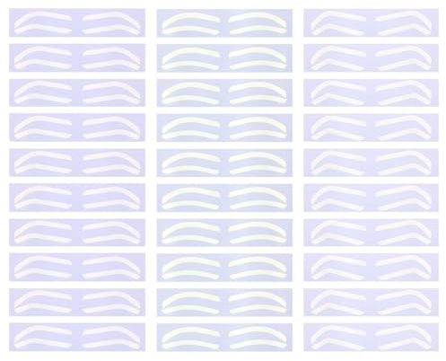 30 Pares De Manchas De Ayuda De Cejas, Plantillas De Cejas, Manchas De Cejas Hembra, Cejas -Tatúes -Templatas, Cejas De Color Calcomanías, Tatuajes De Cejas.