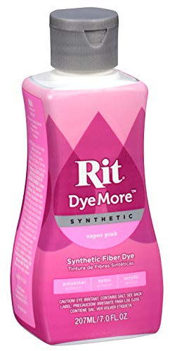 Rit DyeMore Flüssige Textilfarbe für synthetische Textilien, 207 ml, 13 Farben Super Pink