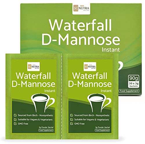 Waterfall D-Mannose Poudre en Sachets Format Valeur | (30 x 3g) | D-mannose pur | SC Nutra (Sweet Cures)