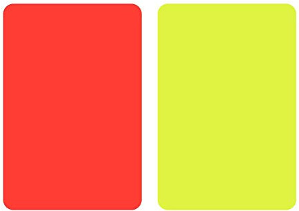 SPEPROECO 3.2x4.3 inch Referee Card Set,Sports Referee Red Yellow Card Set, Referee Red Yellow Cards for Football, Soccer Match, Basketball, School Sports