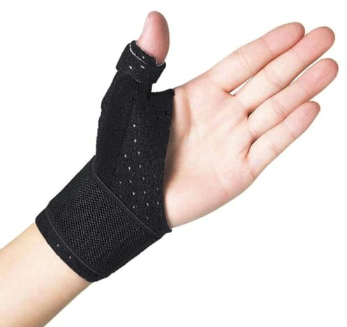 PSOWQ Daumenbandage und Handgelenkstütze für Rechts & Links Hände- Daumenorthese Atmungsaktive, Stabilisierung, Leicht und Reduzierte Daumengelenks, Arthritis und Karpaltunnel Druck (S/M)