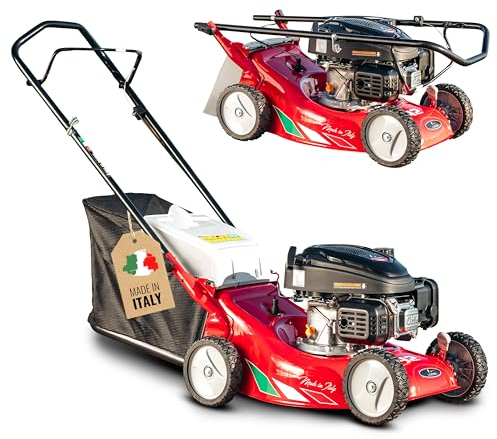 LERAVA® Tagliaerba a scoppio [Professionale] - Taglio 42cm - Fino a 400m², 139cc a spinta - tagliaerba a benzina + Olio Motore 10w40 - tosaerba mulching e 6 regolazioni altezza - rasaerba a scoppio