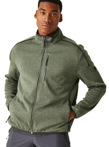 Regatta Herren Men's Kassam Full Zip Fleece Jacket Fleecejacke, Agave Green Marl (schwarz), XXL