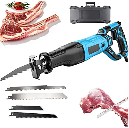 Electric Bone Saw,Meat Bone Saw Machine1050W, Electric Butchers for Commercial Home, Professional Handheld, Multifunctional Machine Meat Pork Fish Ribs,Black
