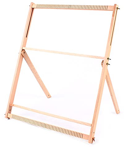 CLEADONG Weaving Loom Kit for Adults & Beginners, 70 * 50cm Lap Frame Loom DIY Set