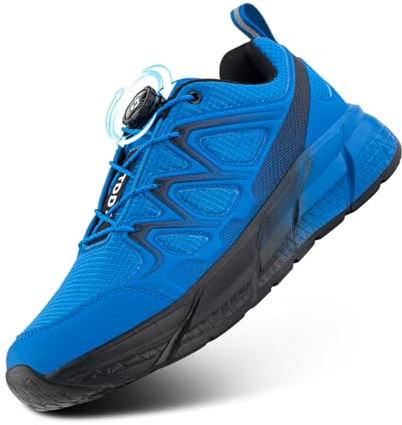 TDDT Zapatillas Running Hombre Deportivas Mujer Correr Trail Running Shoes Zapatos Deporte Fitness Sneakers Trekking Senderismo Azul EU 46