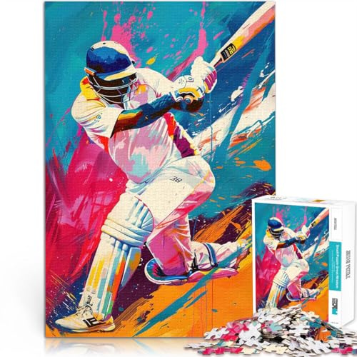 Cricket moderno puzzle 1000 pezzi per adulti Giocattoli che creano dipendenza e sfidano l'intelligenza del cervello Collezione di artisti, Belle arti 38x26cm