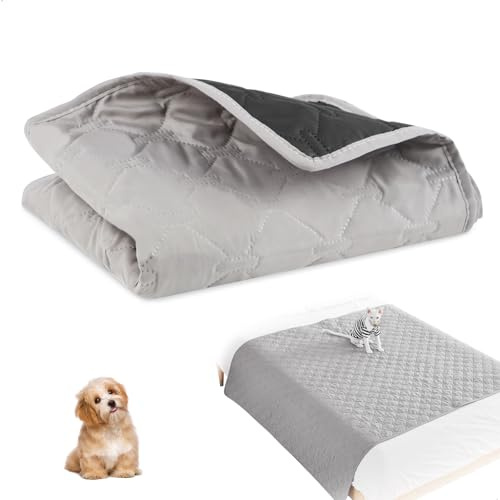 Tvättbar Vattentät Husdjur Hundfilt, 100 × 127 cm Vattentätt Hundsofföverdrag för hundar, Halkfritt Soffskydd, Soffskydd Överkast för Hundar, Katter