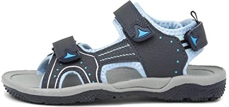 Red Fish Boys Blue Easy Fasten Sports Sandal - Size 12 Child UK - Blue