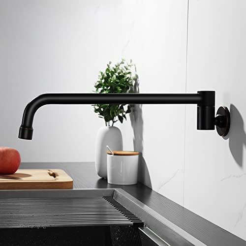 RajoNN Fregadero Giratorio de 180 Grados, Fregadero de Cocina Plegable montado en la Pared para Restaurante, Interruptor basculante semiautomático RajoNNs de Cocina