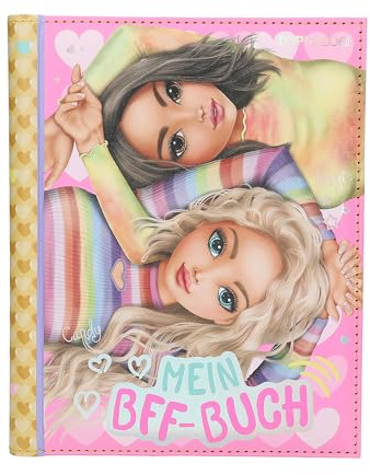 Depesche 12973 TOPModel - Libro de Las Mejores Amigas en Rosa, con Motivo de Modelos, Libro de Amigas con 110 páginas para Escribir a Tus Amigas