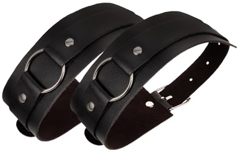 AOKWAWALIY de Cuero para La Superior del Brazo Liga Elástica para Mangas de Camisa Pulsera Vikinga para Hombres Y Mujeres.