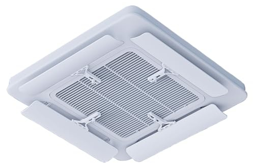 QiaoRong Deflettore Aria Condizionata per Bocchette Regolabile Deflettore Condizionatore da Soffitto per Condizionatore d'Aria Centralizzato, Set da 4 Pezzi