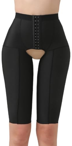 JHNGYJY Pantalones Moldeadores Mujer después de Liposucción–Leggings Faja de Cintura Alta con Entrepierna Abierta,Levantamiento de Glúteos,Recuperación Postoperatoria y Postparto(L, Black)