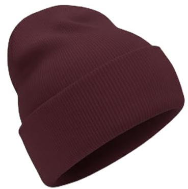 ABUMOR® Unisex Warm Beanie Hat –Soft Acrylic Knit Winter Thermal Woolly Skull Hat Stretch Fit, Cosy & Fisherman Stylish-One Size Fits All-Multiple Colours Available (UK, Alpha, One Size, Maroon)