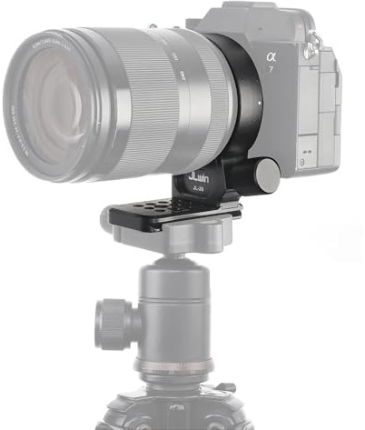 ERYUE Anneau de Montage pour Trépied D'objectif D'appareil Photo, Collier D'objectif en Alliage D'aluminium Durable pour Objectifs FE 24-105 Mm/E PZ 18-105 Mm/FE 24-70/85 M/24/90 /135, Support