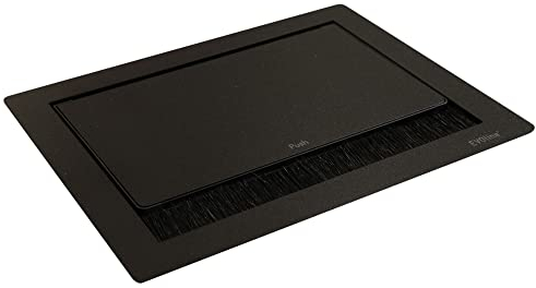 Einbausteckdose Küche 3-Fach Steckdose Evoline FlipTop schwarz *583522