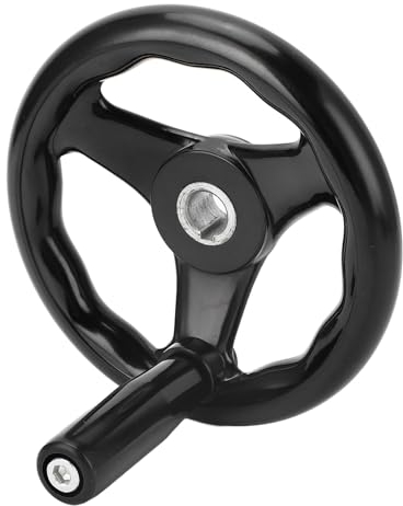 Volante de Mano de Torno de 16 X 160 Mm Volante Universal Redondo,de Rueda de Manivela de Repuesto de Plásticos de Ingeniería para Fresadoras Amoladoras