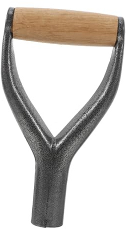 Veemoon Y-förmiger Metallschaufelgriff Ersatzgriff Ergonomisch Glatt Rutschfest Komfortabel Für Gartenschaufeln Und Schneeräumer