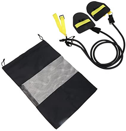 BESPORTBLE 1Stk Schwimmtrainer Bausatz Gürtel Paddel Bungee-Seile Schwimmen Ausbildung fitnessband fitnessbänder Fitness-Straps Schwimmtrainingsgurtleine Schwimmtrainingszubehör TPE Black