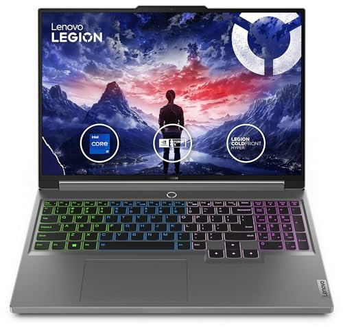 Lenovo 2025 Gaming Laptop Legion Intel Core i9-14900HX 24-Core NVIDIA GeForce RTX 4070 32 GB DDR5 2 TB SSD 16 2560 x 1600 165 Hz Win11 Home Four-Zone RGB Backlit Keyboard Wi-Fi 6E Bluetooth 5.2