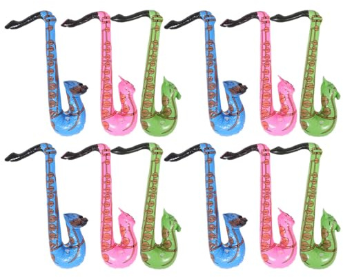 ifundom Strumenti Musicali Gonfiabili Per Bambini 23.62 Pollici Giocattoli Musicali Portatili Per Feste Scuola E Casa Con Sassofono Gonfiabile Leggero E Divertente
