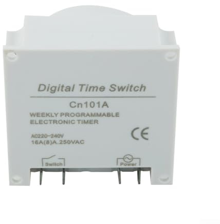 Niceminiwall Digitale Zeitschaltuhr, 12 V Gleichstrom, 16 A, LCD-Display, programmierbar, mit wasserdichter Abdeckung, für Lampen, Heizungen, landwirtschaftliche Geräte und Haushaltsgeräte (A)