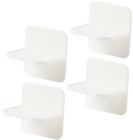 Parliky Conectores Anticaída para Muebles de Pared Blancos de Hips, 4 Unidades Fáciles de Usar, Herramienta Antivuelco para Cajones y Mesas, Seguridad para Bebés