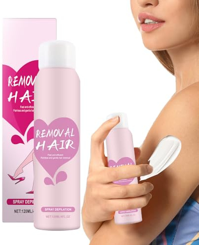 Spray per la Depilazione per Donne | 120ml Prodotti Depilatori Idratanti e Delicati | Spray Elimina,Per Corpo Ascelle Braccia Pelle Sensibile