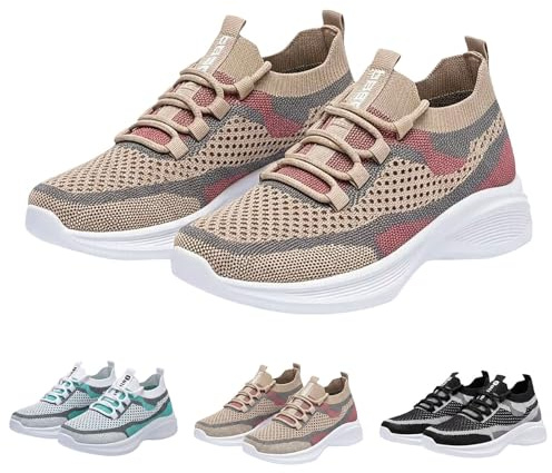 Scarpe Primi Passi Scarpe da Ginnastica Donna Sneakers Scarpe Sportive Running Corsa Scarpe Running Donna Slip On Sportive Leggere Traspiranti Mesh Ginnastica Camminata
