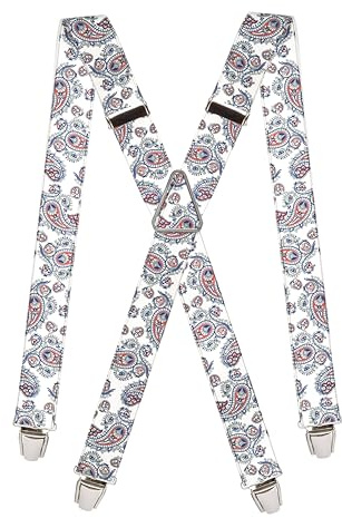 PIERROT Tirantes Premium para Hombre - Elástico Reforzado y Clips Extra Fuerte - Garantía de por vida - Tirantes para Pantalones - Una Talla Para Todos