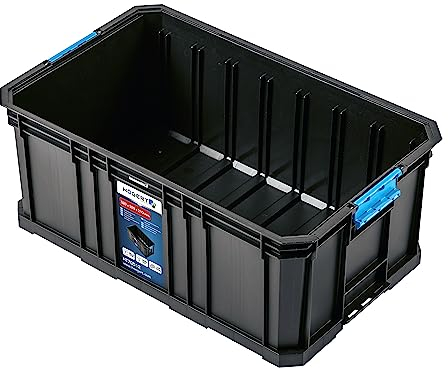 Högert Technik - Hoher Werkzeugkasten, Tragfähigkeit bis zu 50 kg, Werkzeugküvette, Robuste ABS-Verschlüsse, mit 4 Löchern für Wandmontage Ausgestattet, Modularer Aufbau - HT7G512