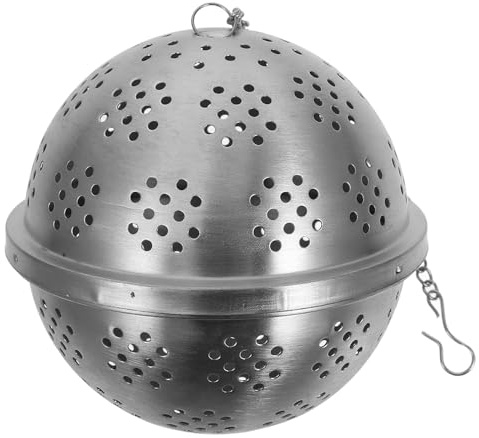 PERSELOSO Infusor de Té Bola de Acero Inoxidable de 9,2 Cm Filtro de Malla Fina para Especias y Condimentos, Colador Reutilizable Cadena para Infusión en Hogar, Oficina y Restaurante