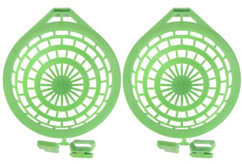 Ciotola per Nido di Uccelli per Piccioni da Carne 2 Pezzi Grande in Plastica Verde, Pratica e Facile da Rimuovere e Uccelli Domestici