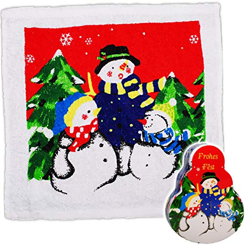 alles-meine.de GmbH magischer Waschlappen/Handtuch - Zauberwaschlappen - Weihnachten - Frottee aus 100% Baumwolle - Magic Towel - Waschfleck - Waschtuch - Waschhandschuh - Sei..