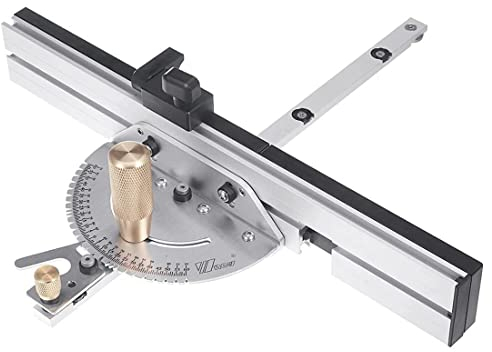 Präzisions-Holzbearbeitungswerkzeug, Gehrungslehre und Box-Gelenkvorrichtung, Kit mit verstellbarem Flip-Stop