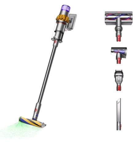 Dyson V15 Detect Cordless Vacuum Cleaner, Yellow/Nickel
