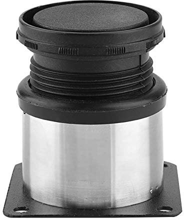 YWBL-WH 4 Stück Verstellbare Möbelbeine, Metallzylinder-Tischbeine, Runde Küchenstützbeine, Edelstahl-Schrankfüße für Tisch, Bett, Sofa, Schreibtisch, Regal, Kommode (50 * 50MM)
