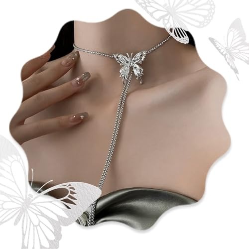 Collier Ras Du Cou Papillon En Bijoux Chaîne Pendentif Papillon Pour Femmes Filles Cadeaux
