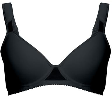Reggiseno sportivo Grandi Spalline allargate Coppe sottili Spugna Tinta unita Reggiseno estivo Versatile Biancheria intima Reggiseno Donna Bras Pack, Nero , K