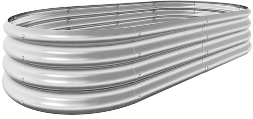 Bamworld Hochbeet aus Metall für Garten-29 x 90 x 180cm -Rostfreies Pflanzbeet mit großer Fläche – Hochbeet zum Selbstaufbau – Wetterfest & Stabil für Gemüse, Kräuter & Blumen