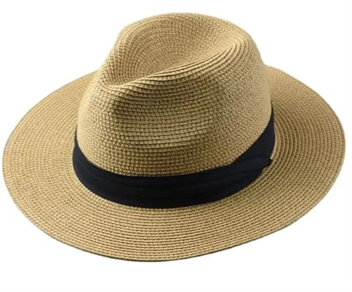 EnxJire cowboy hatt stor storlek XL61–64 cm hattar män kvinnor strand brett brätte stråhatt dam sommar solhattar plus storlek fedora hatt 55–57 cm 58–60 cm