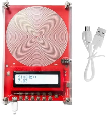 Générateur de fréquences for la guérison, appareils de guérison à fréquence 7,83 Hz, appareil d'aide au sommeil alimenté par USB for soulager le stress, favoriser la relaxation(Red)