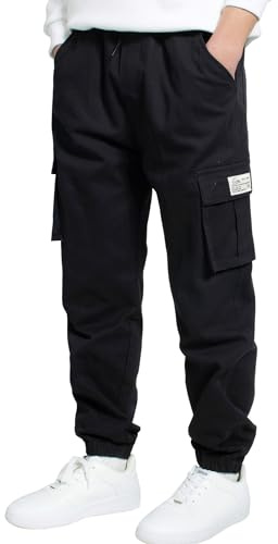 LAUSONS Barn pojke cargo joggingbyxor 122-176