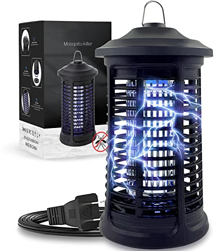 Electric Bug Zapper Indoor/Outdoor, 4200V High Powered Mosquito Zappers Killer, Waterproof Insect Fly Swatter Zapper Mosquito Trap Outdoor, Fly Traps, Insect Killer for Home,Garden,Backyard, Camping